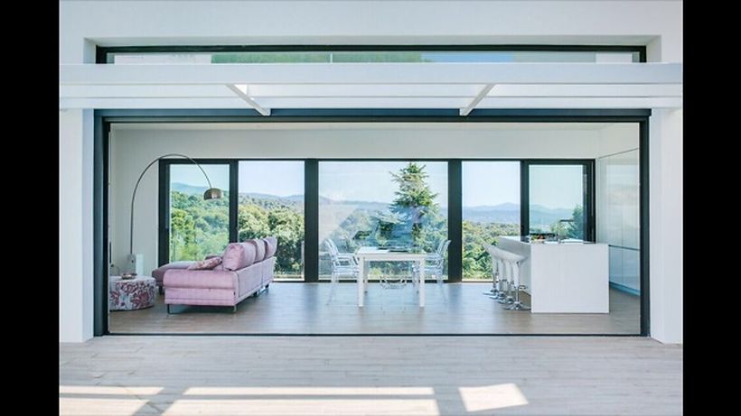 LUXURY designer villa on the Costa Brava with solar panels, private pool, garden and garage with incredible views of the bay of Palamós