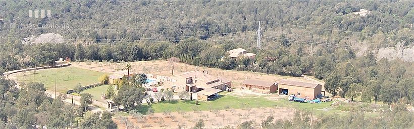 Espectacular masia amb 24 hectàrees de terreny, 300 oliveres, vinyes i piscina de 17x7m2 a CALONGE